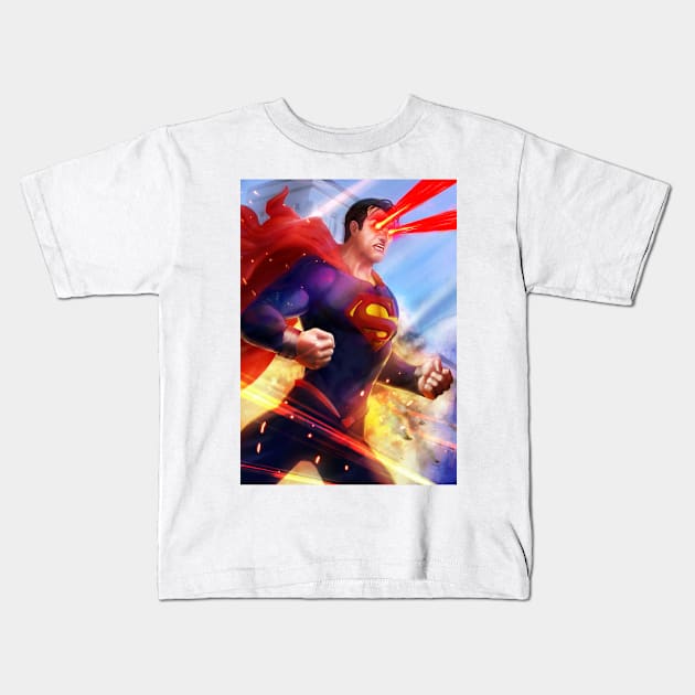 Supes Kids T-Shirt by ShaneCook